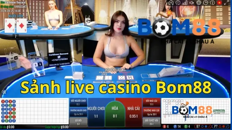 Sảnh live casino Bom88