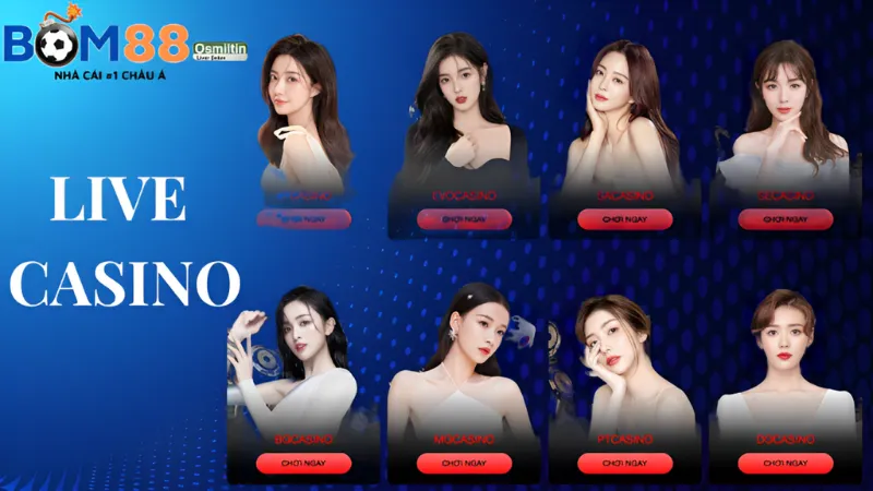 Tại các sảnh casino người chơi sẽ được phục vụ bởi đội ngũ dealer xinh