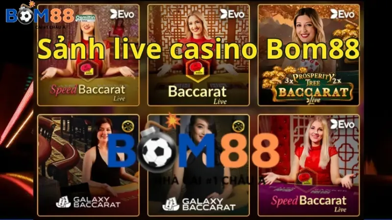 Live casino nhiều trò chơi khác nhau